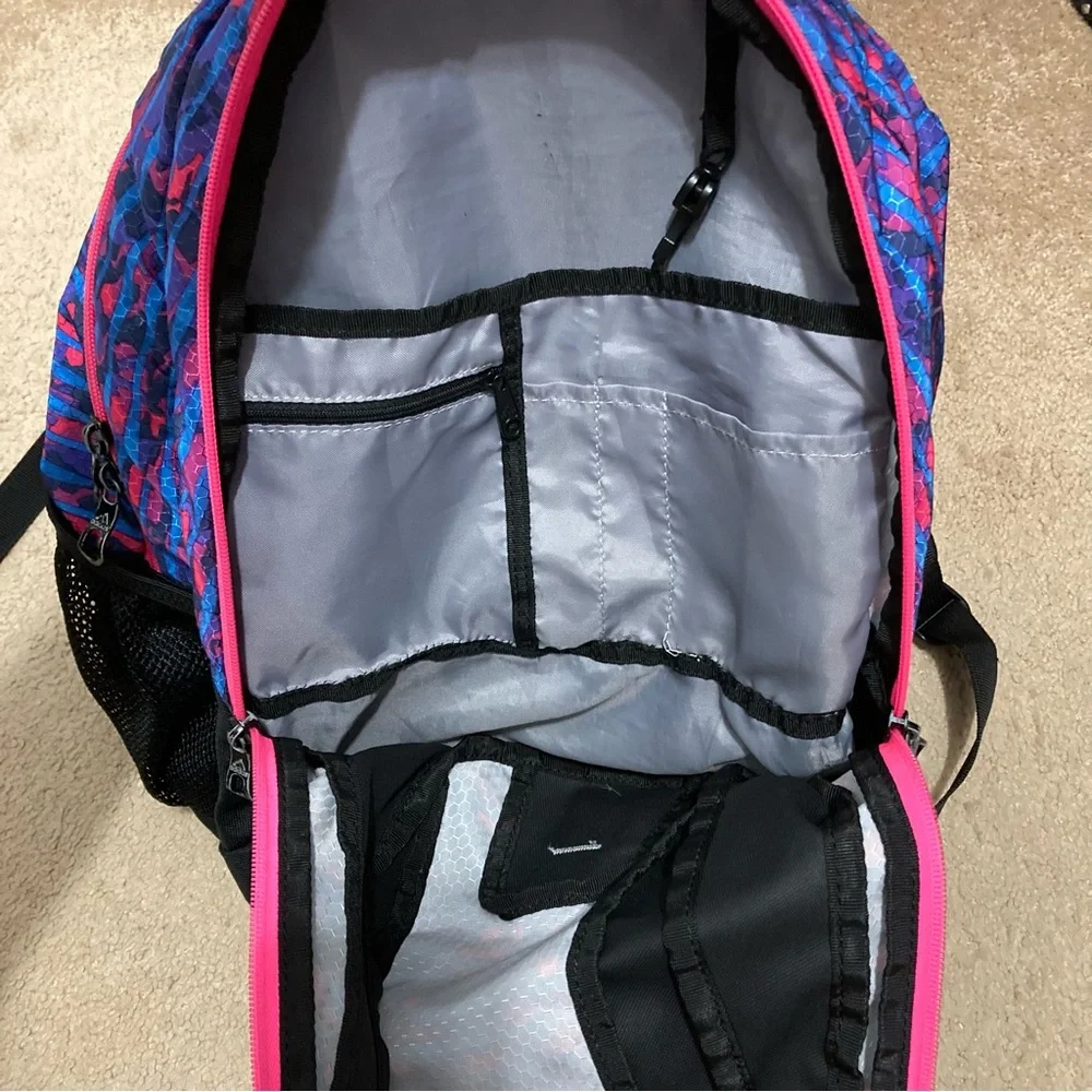 Adidas Deluxe Black/Blue/Hot Pink Backpack